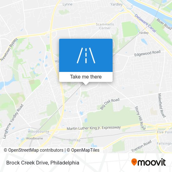 Brock Creek Drive map