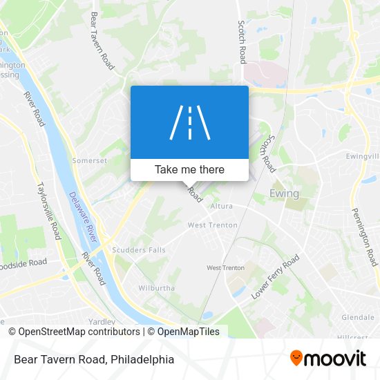Bear Tavern Road map