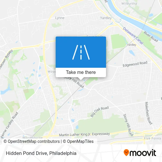 Hidden Pond Drive map