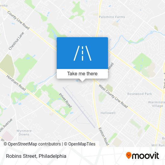 Robins Street map