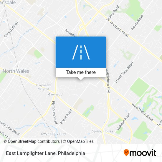 East Lamplighter Lane map