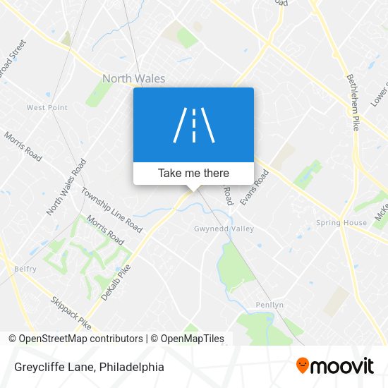 Mapa de Greycliffe Lane