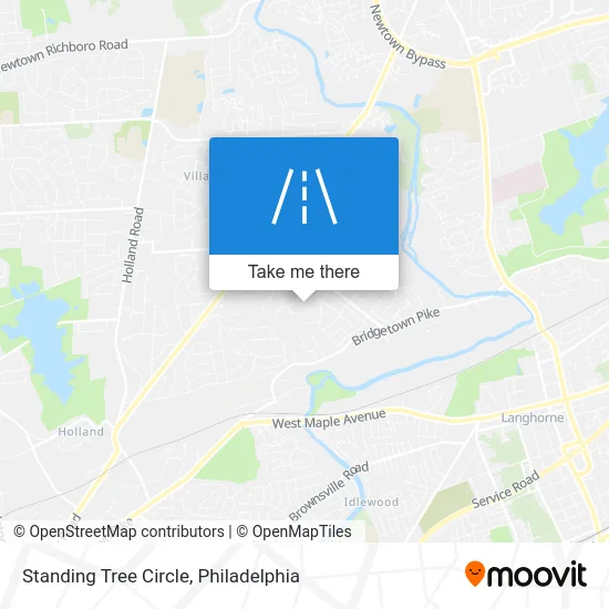 Standing Tree Circle map