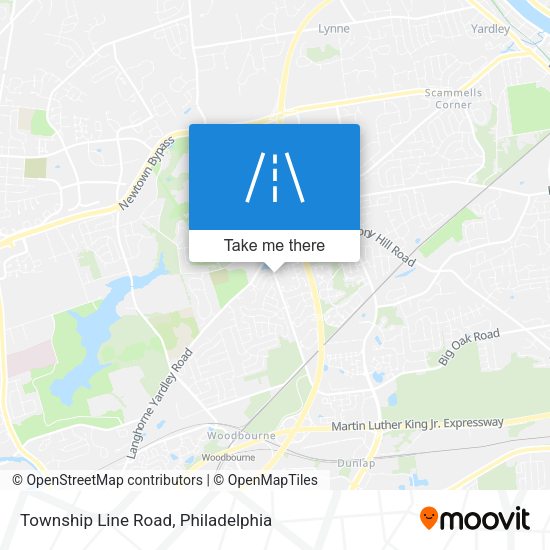 Township Line Road map