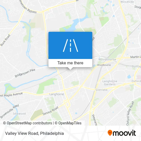 Valley View Road map