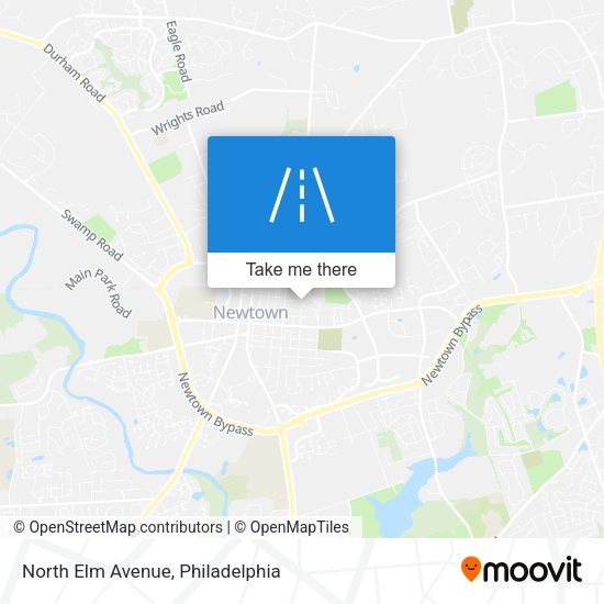 North Elm Avenue map