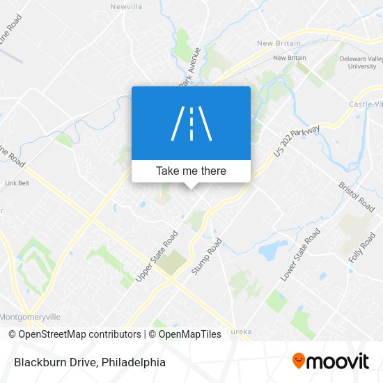 Blackburn Drive map