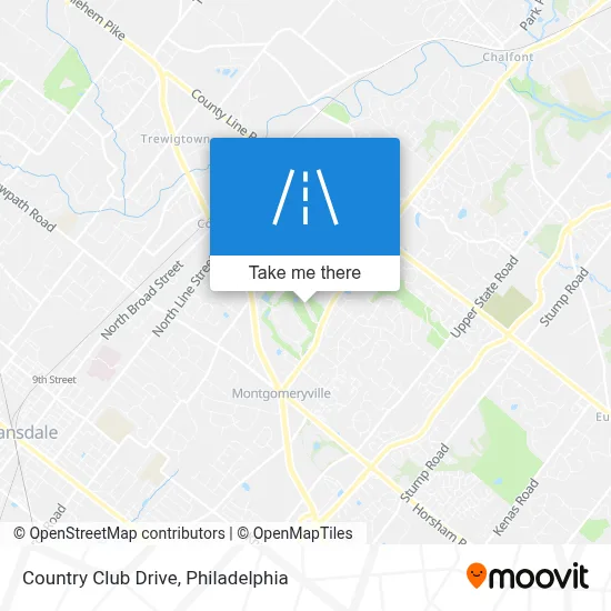 Country Club Drive map