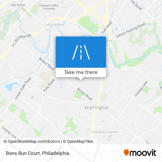Bens Run Court map