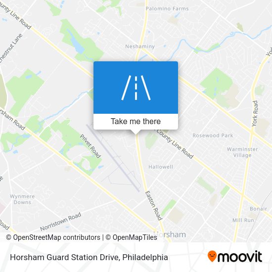 Horsham Guard Station Drive map