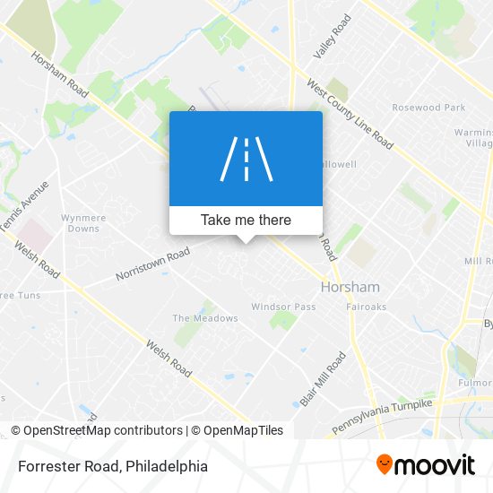 Mapa de Forrester Road