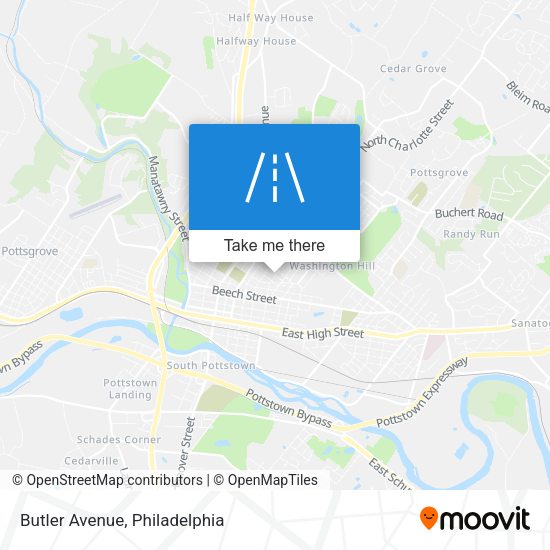 Butler Avenue map