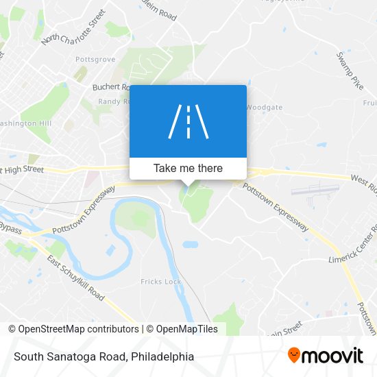 South Sanatoga Road map