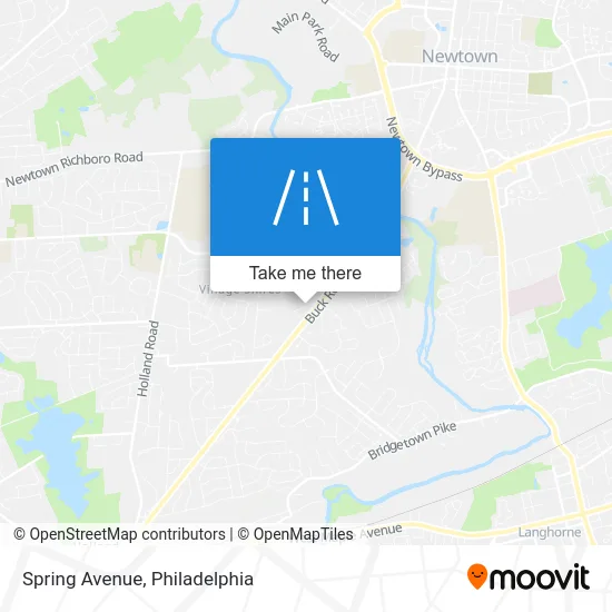 Spring Avenue map