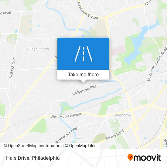 Hals Drive map