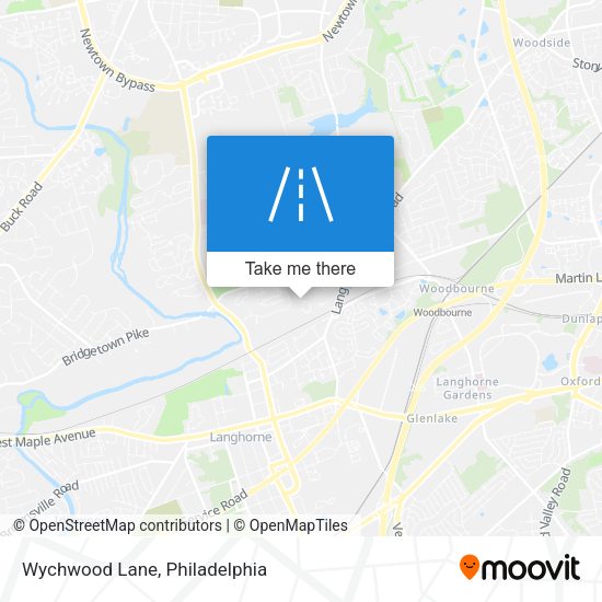 Wychwood Lane map