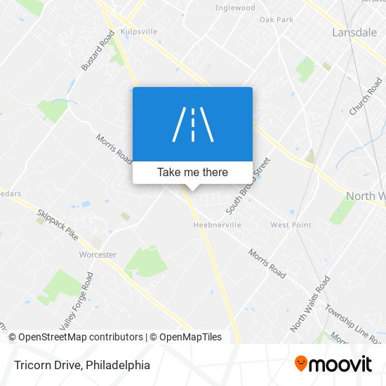 Tricorn Drive map