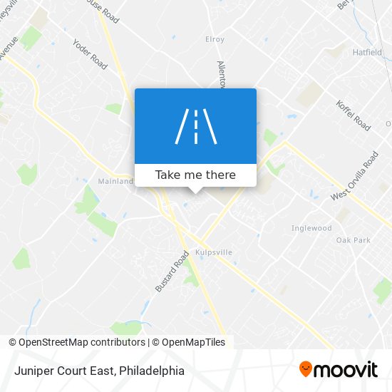 Juniper Court East map