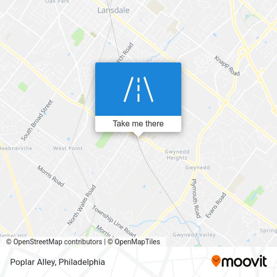 Mapa de Poplar Alley