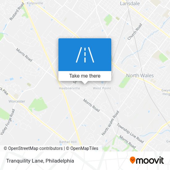 Tranquility Lane map