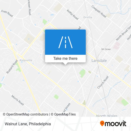 Mapa de Walnut Lane