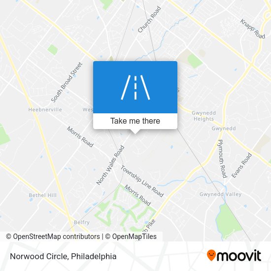 Mapa de Norwood Circle