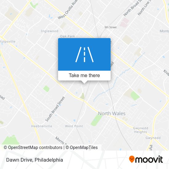 Dawn Drive map
