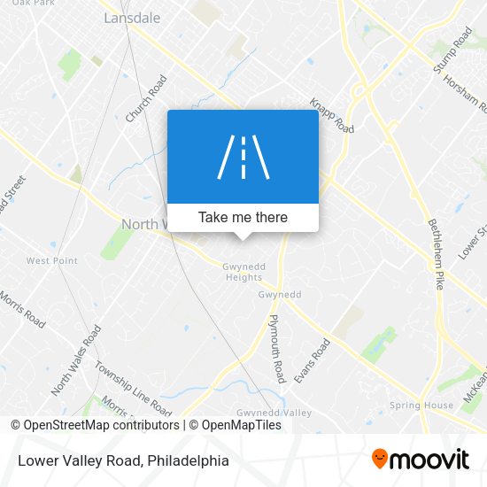 Lower Valley Road map