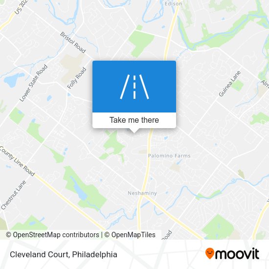 Cleveland Court map