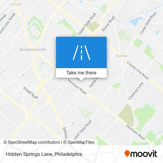 Hidden Springs Lane map