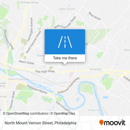 North Mount Vernon Street map