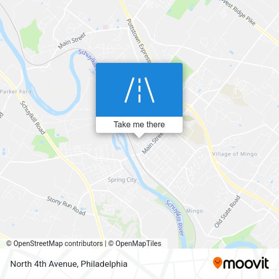 North 4th Avenue map