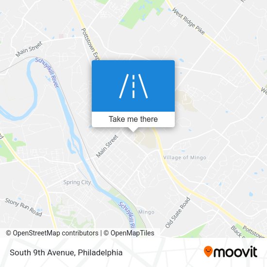 Mapa de South 9th Avenue