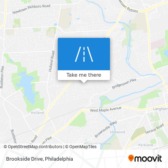 Brookside Drive map