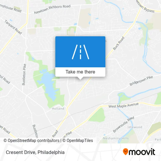 Cresent Drive map