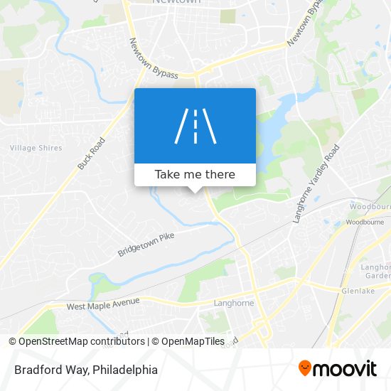 Bradford Way map