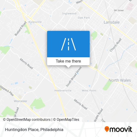 Huntingdon Place map