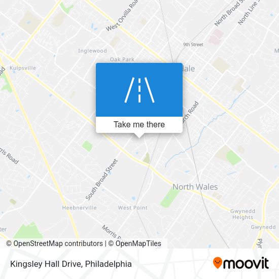 Kingsley Hall Drive map