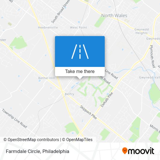 Farmdale Circle map