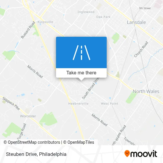 Steuben Drive map