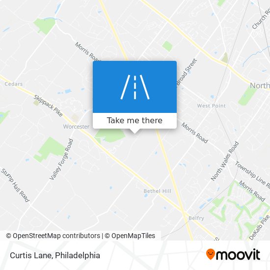 Mapa de Curtis Lane
