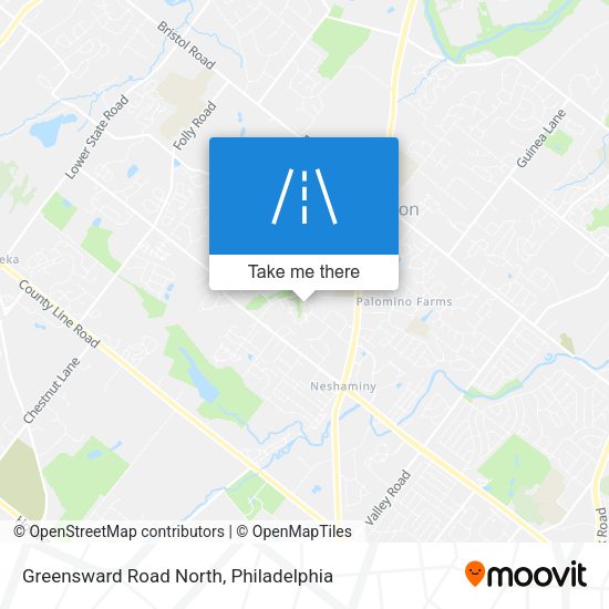 Greensward Road North map