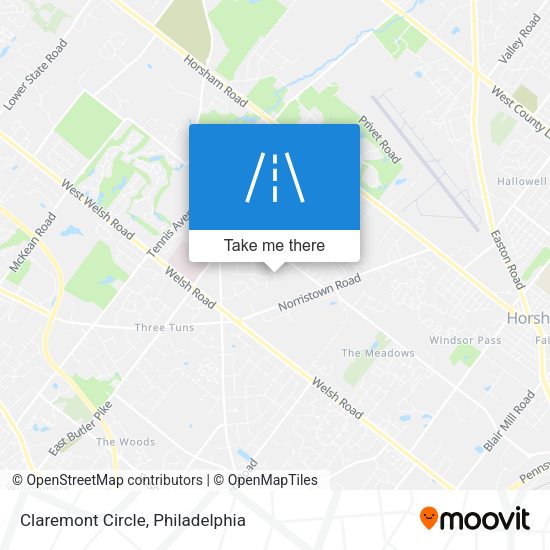 Claremont Circle map