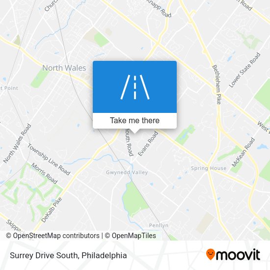 Surrey Drive South map