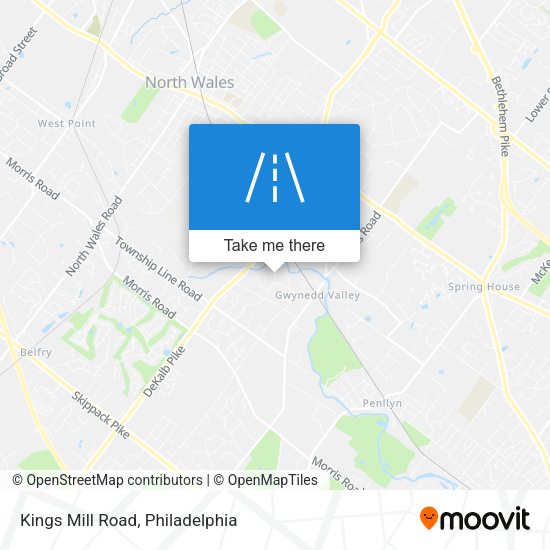 Kings Mill Road map
