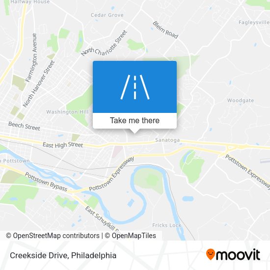 Mapa de Creekside Drive