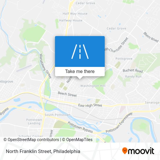 North Franklin Street map
