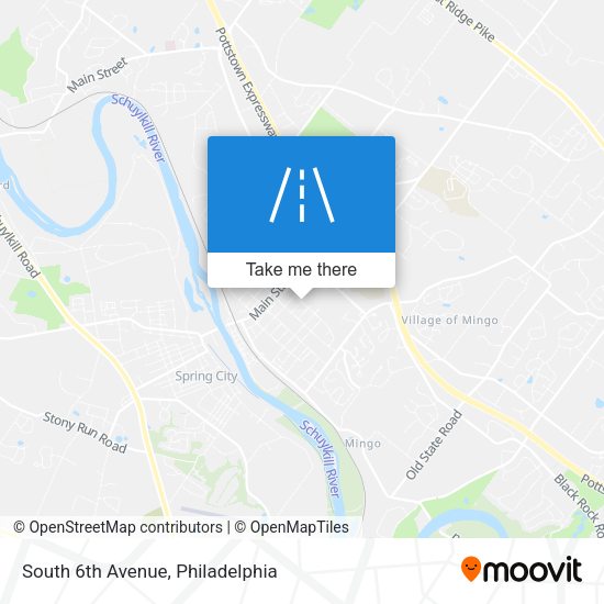 Mapa de South 6th Avenue