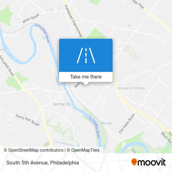 Mapa de South 5th Avenue