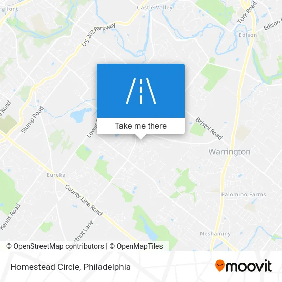 Homestead Circle map